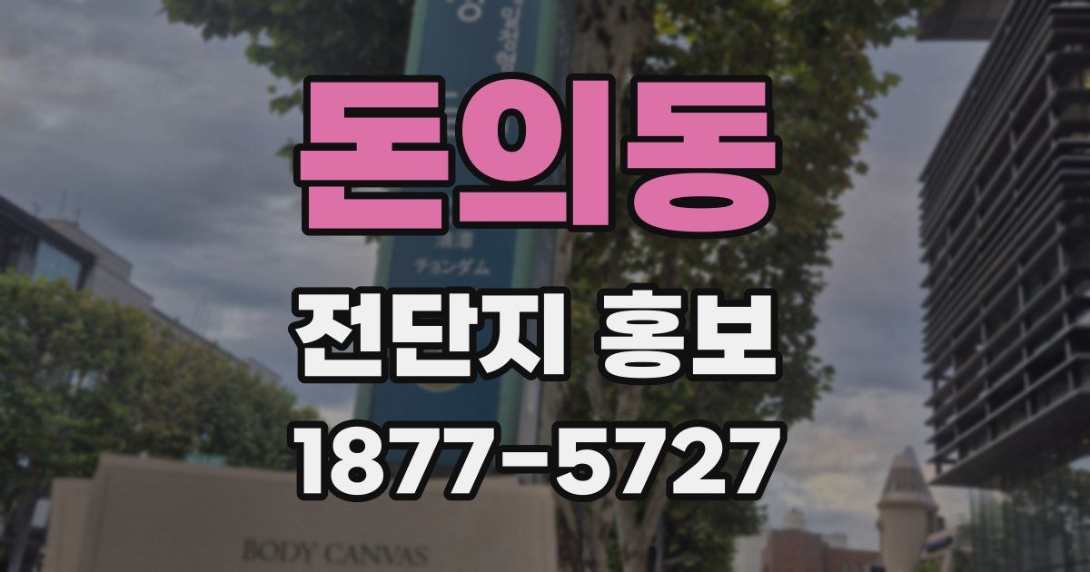 돈의동 전단지 홍보