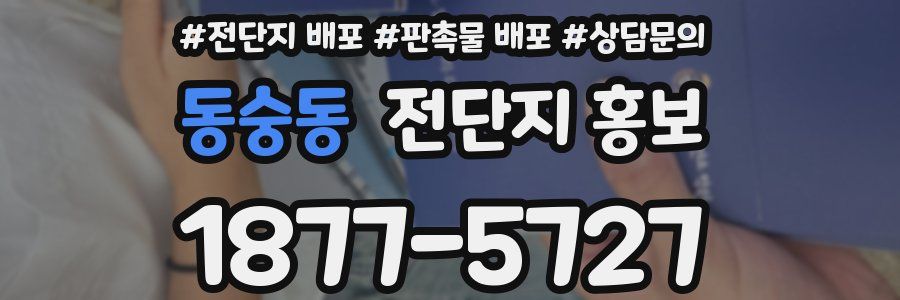 동숭동 전단지 홍보