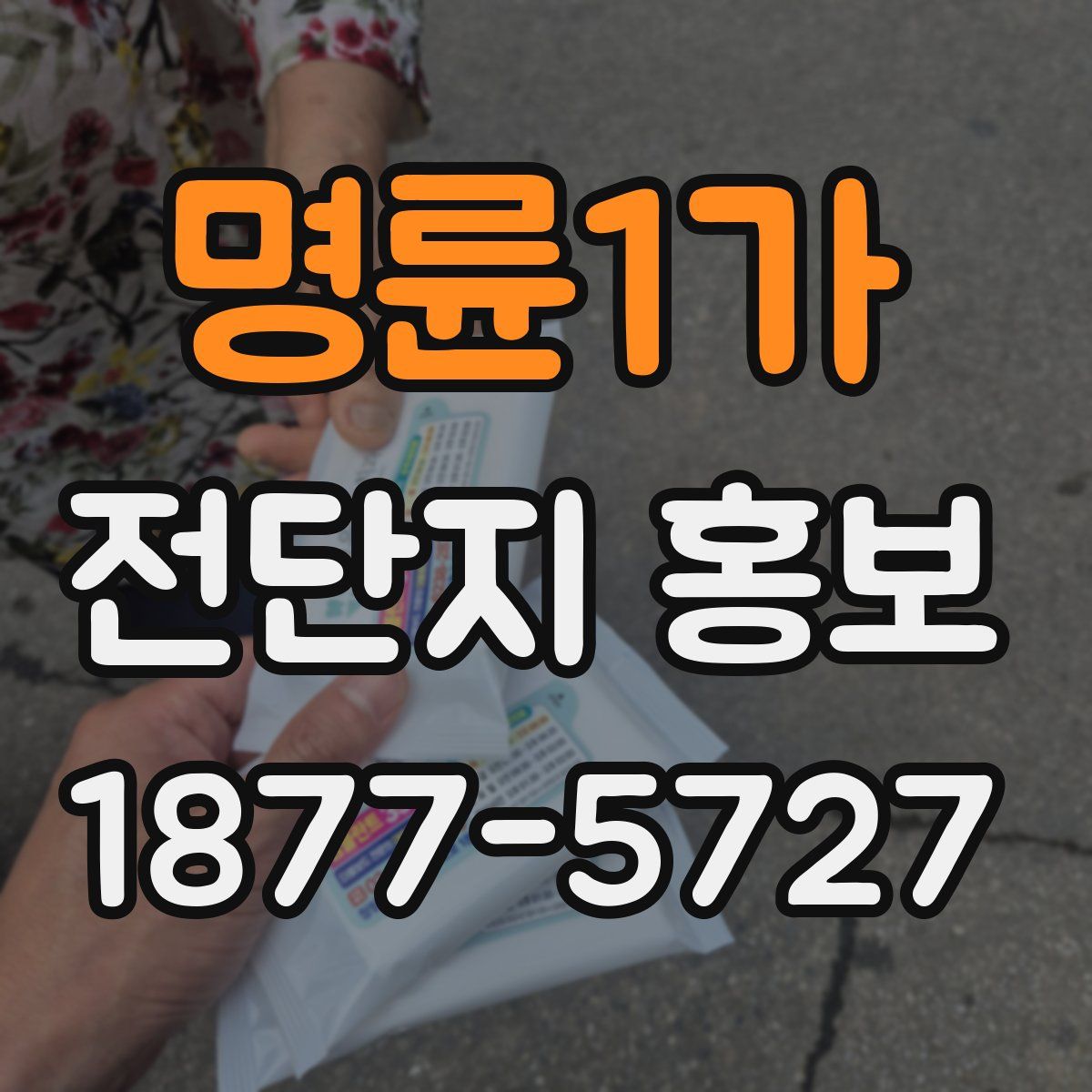 명륜1가 전단지 홍보