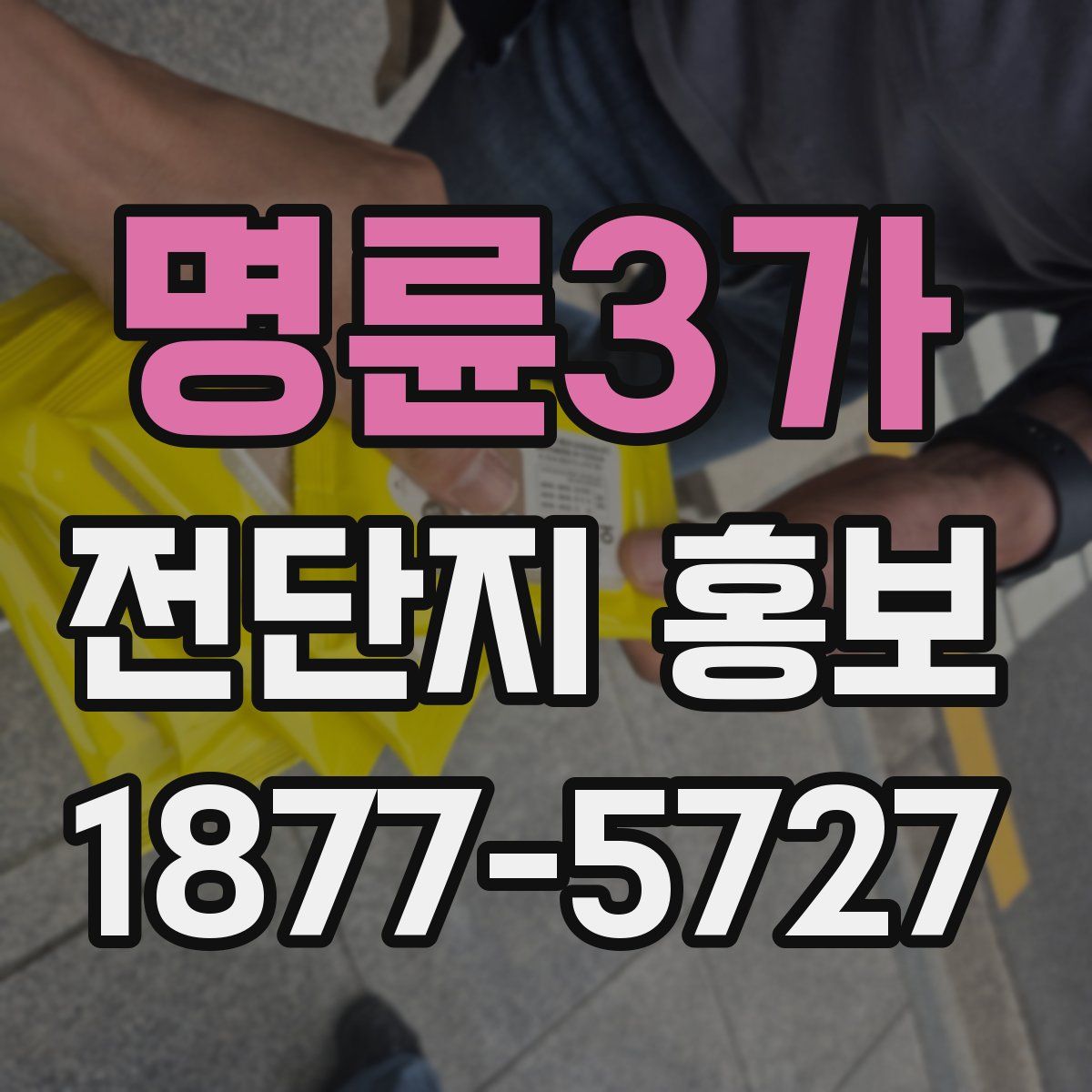 명륜3가 전단지 홍보
