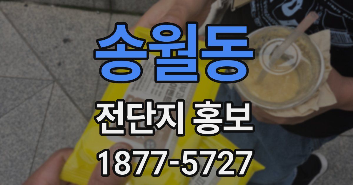 송월동 전단지 홍보