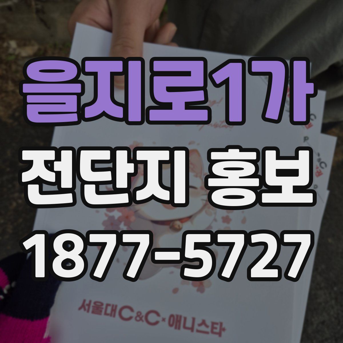 을지로1가 전단지 홍보
