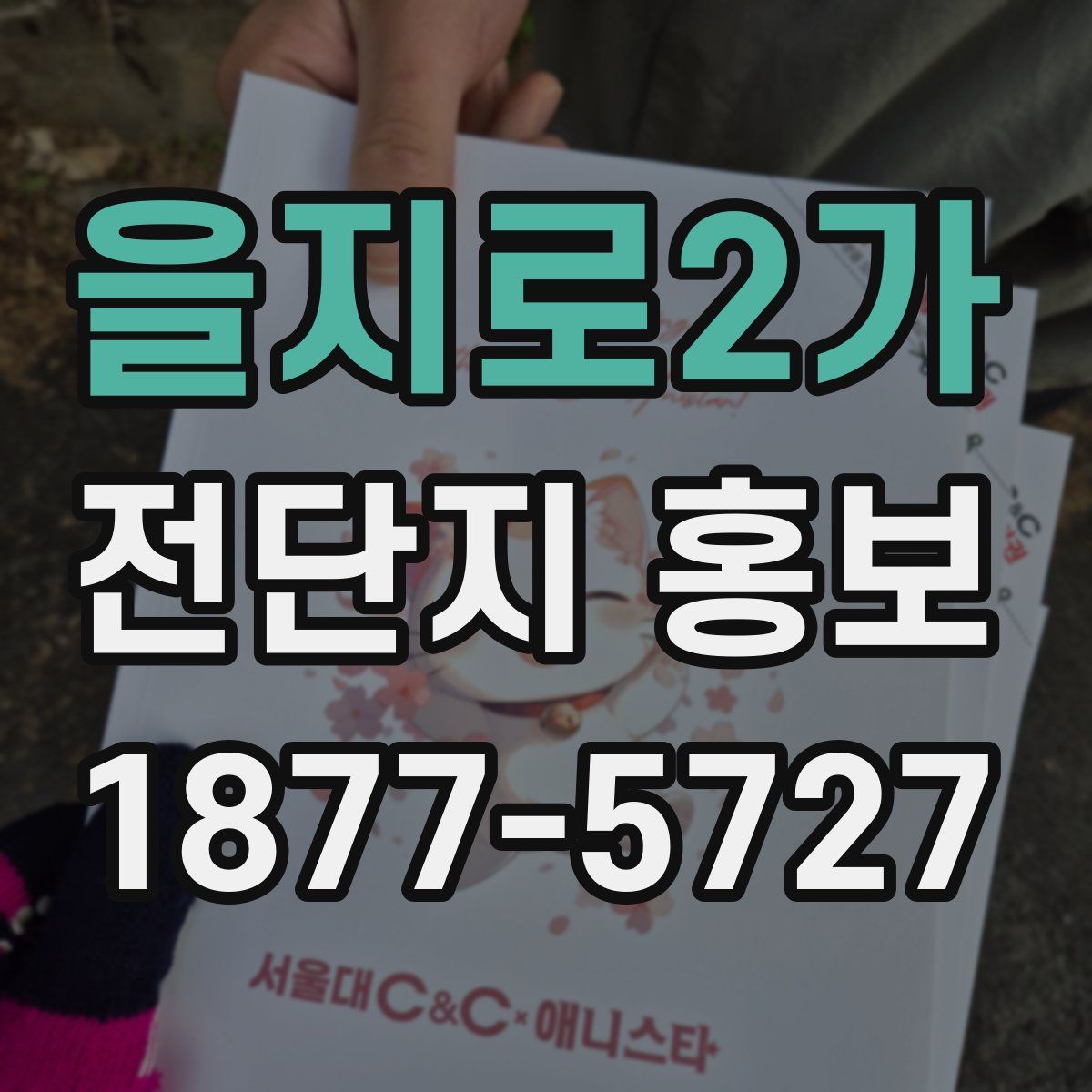 을지로2가 전단지 홍보