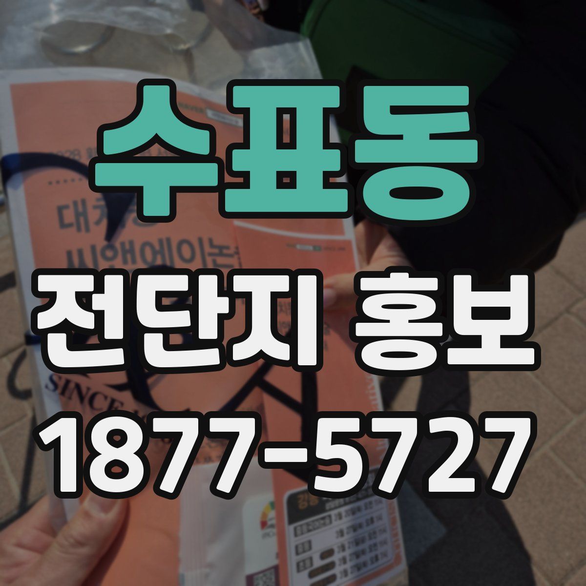수표동 전단지 홍보