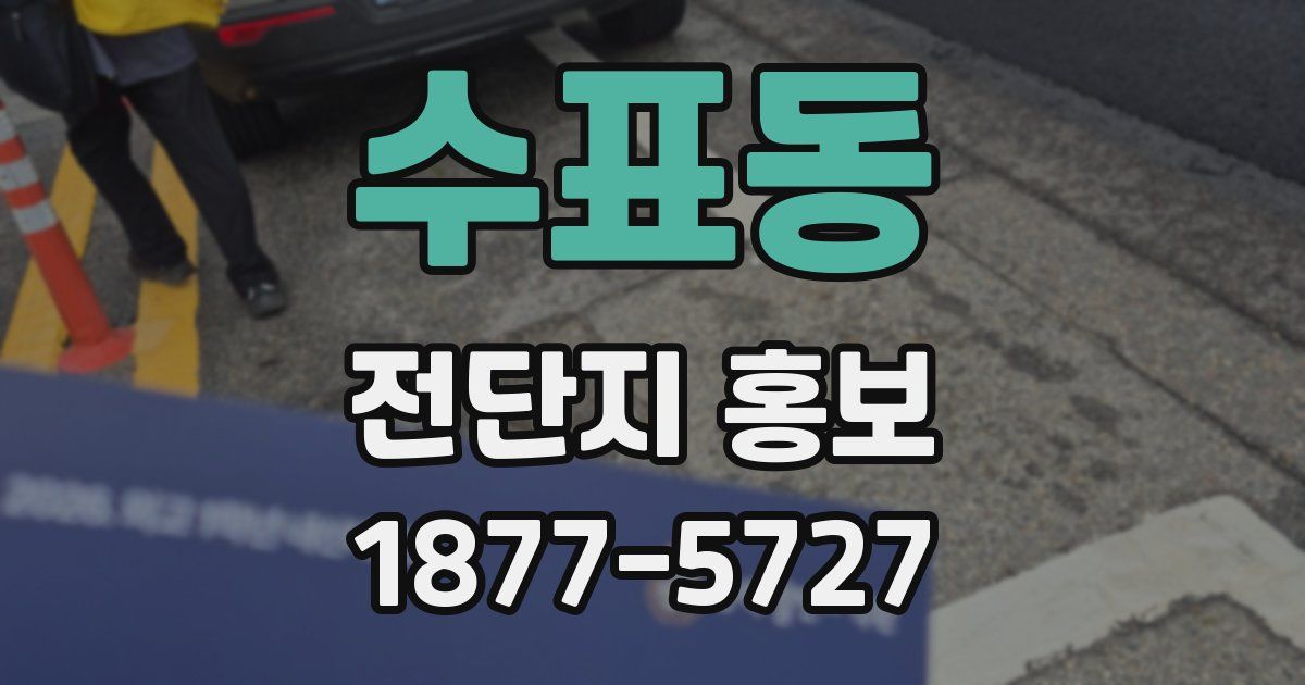 수표동 전단지 홍보