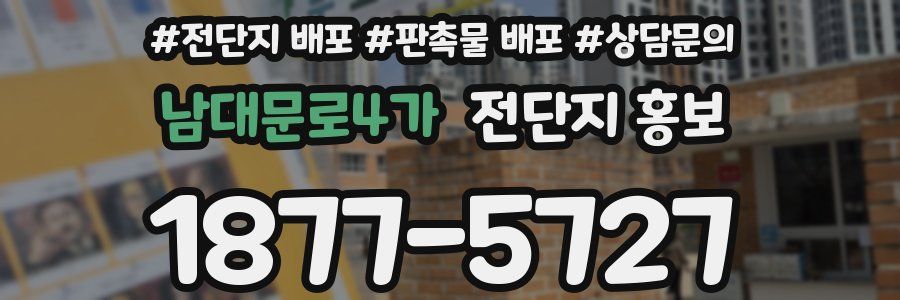 남대문로4가 전단지 홍보