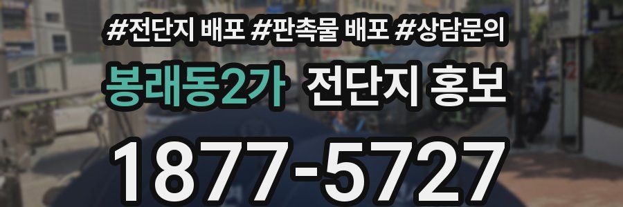 봉래동2가 전단지 홍보