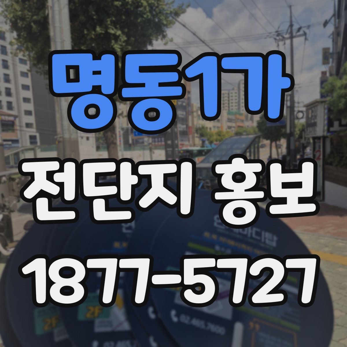 명동1가 전단지 홍보