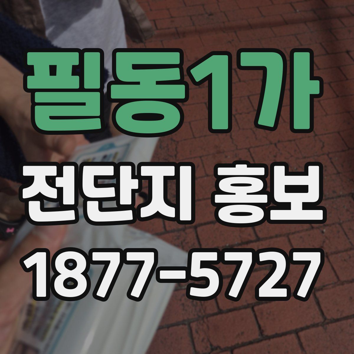 필동1가 전단지 홍보