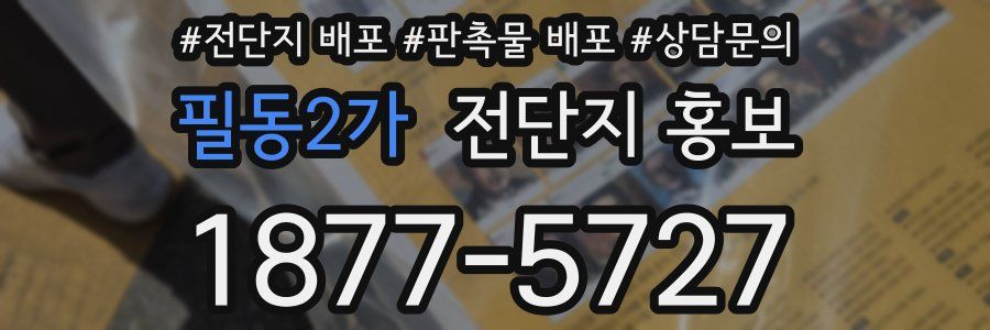 필동2가 전단지 홍보