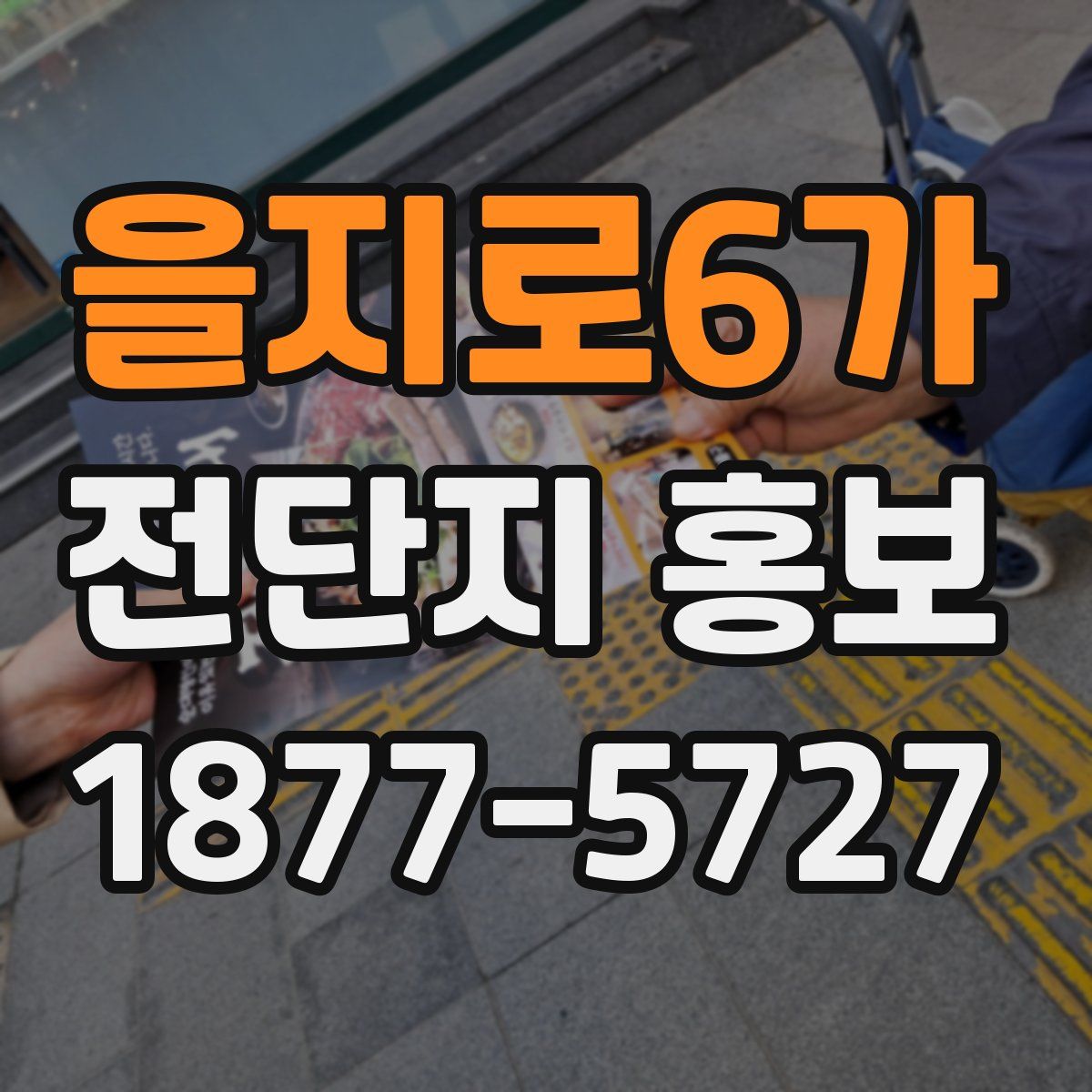 을지로6가 전단지 홍보