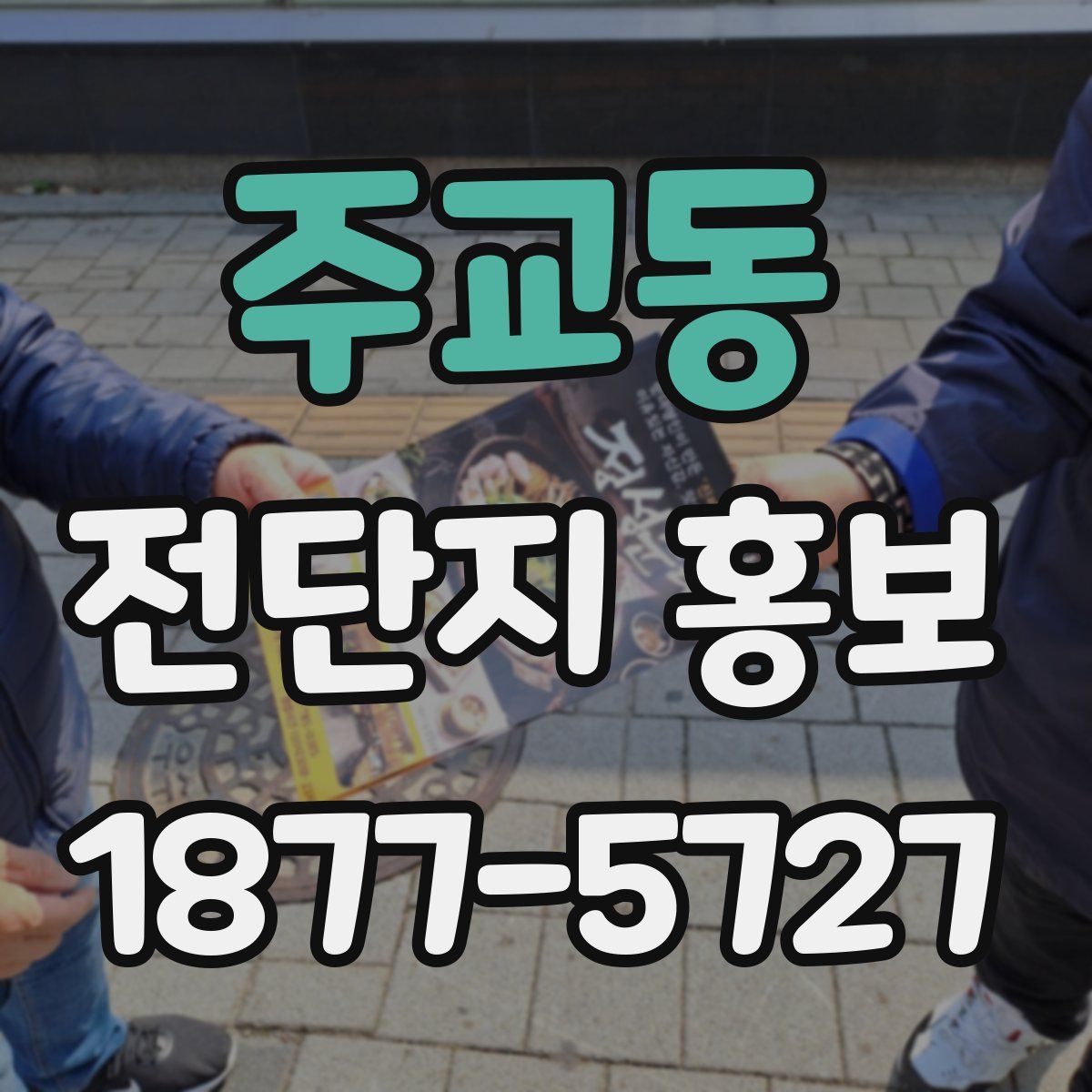 주교동 전단지 홍보