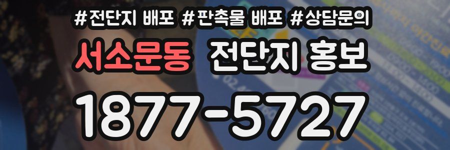 서소문동 전단지 홍보