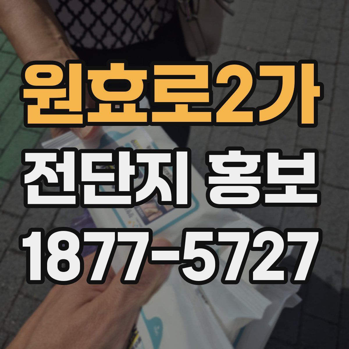 원효로2가 전단지 홍보