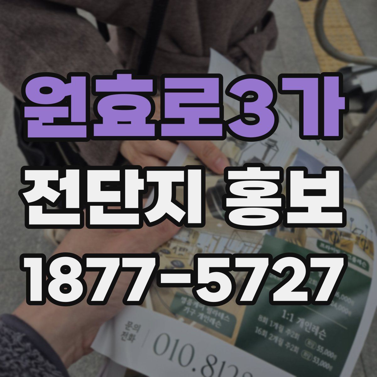 원효로3가 전단지 홍보