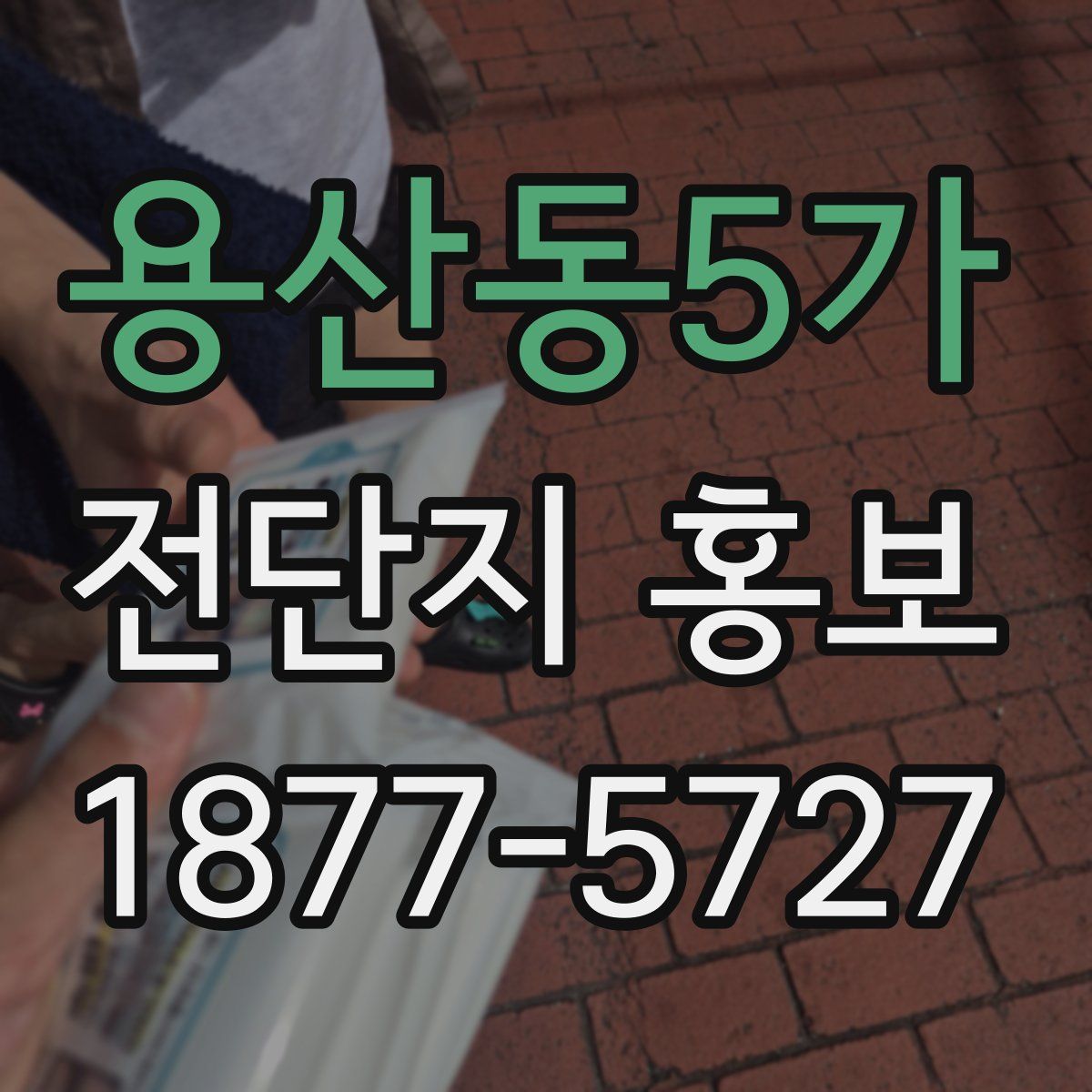 용산동5가 전단지 홍보