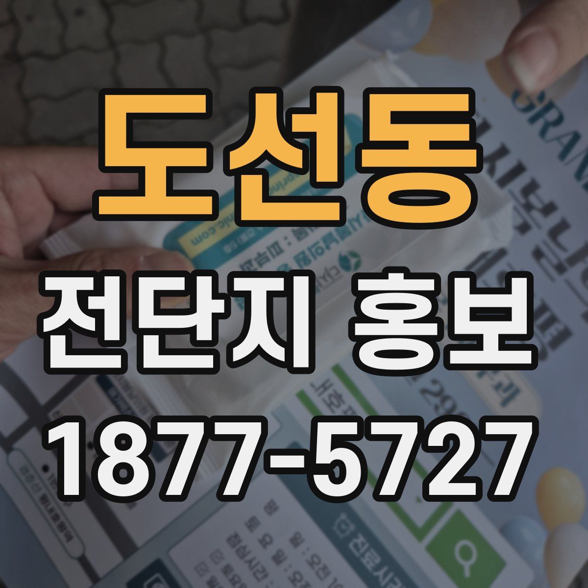 도선동 전단지 홍보