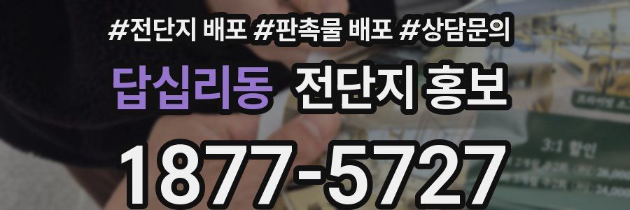 답십리동 전단지 홍보