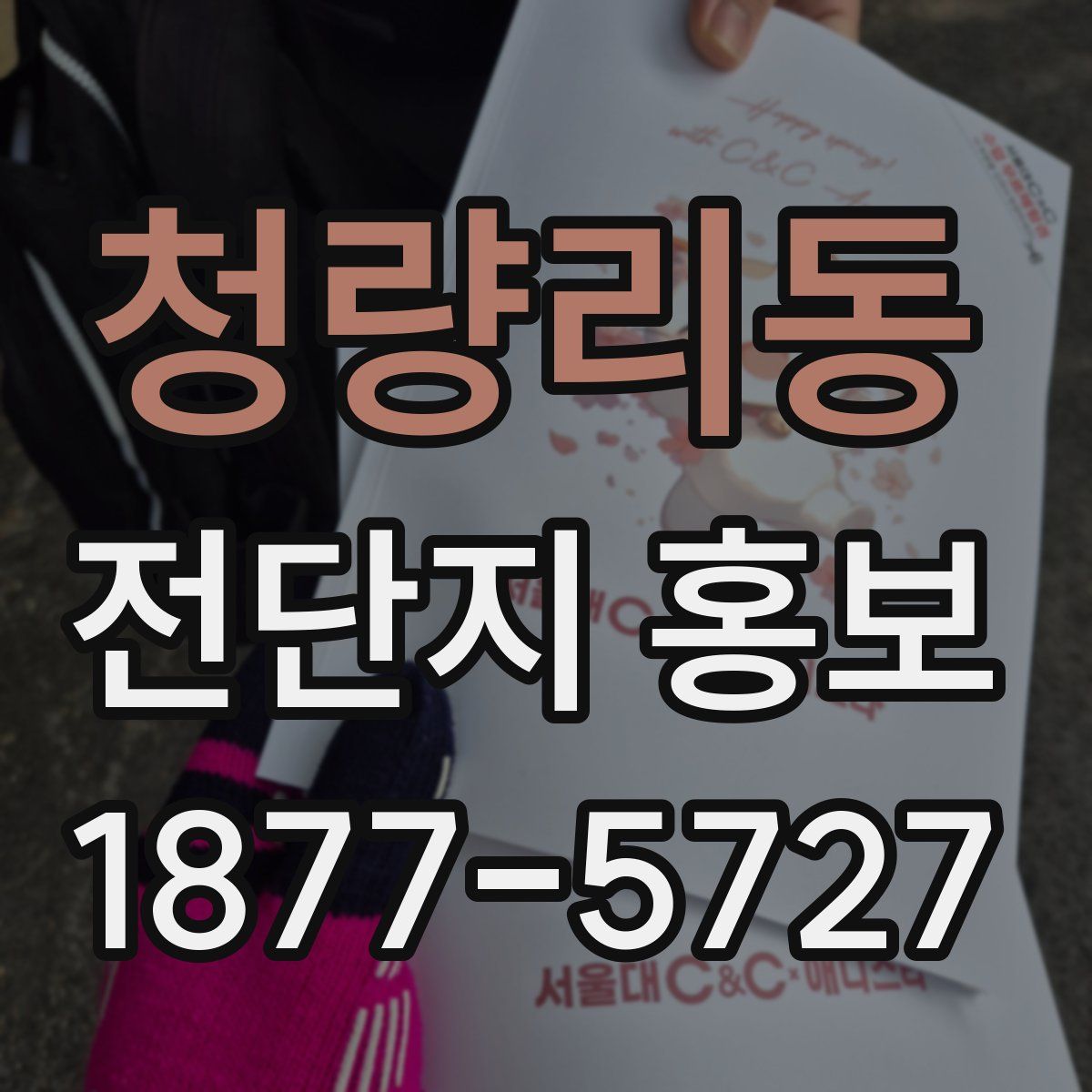 청량리동 전단지 홍보