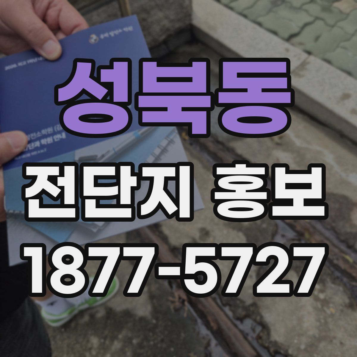 성북동 전단지 홍보