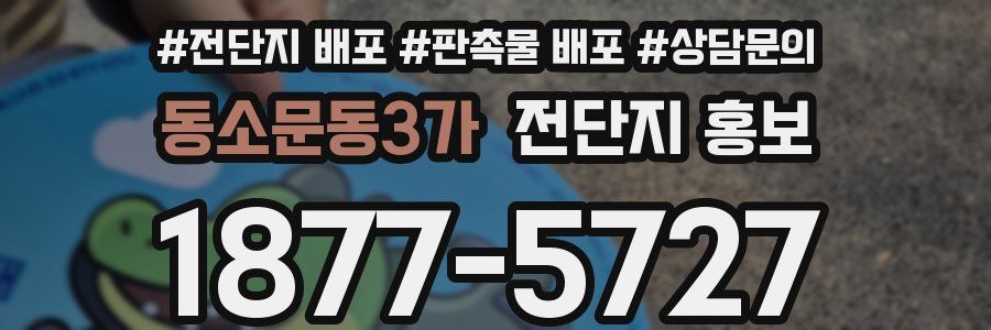 동소문동3가 전단지 홍보