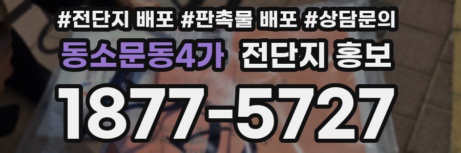 동소문동4가 전단지 홍보