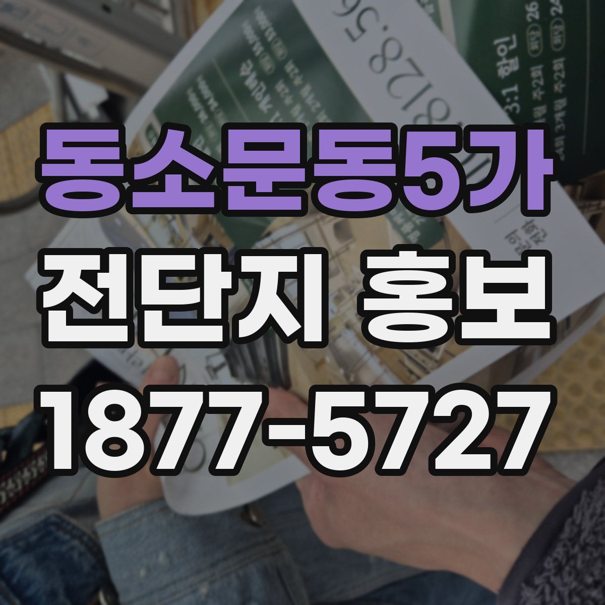 동소문동5가 전단지 홍보