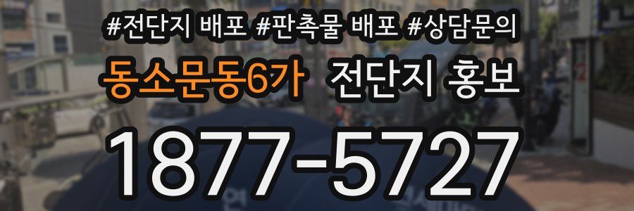 동소문동6가 전단지 홍보