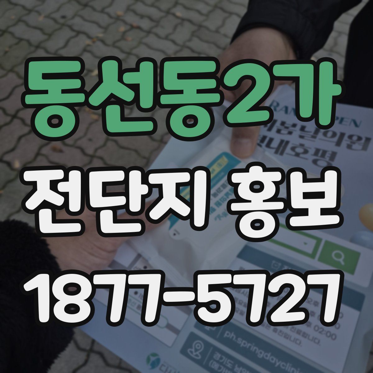 동선동2가 전단지 홍보