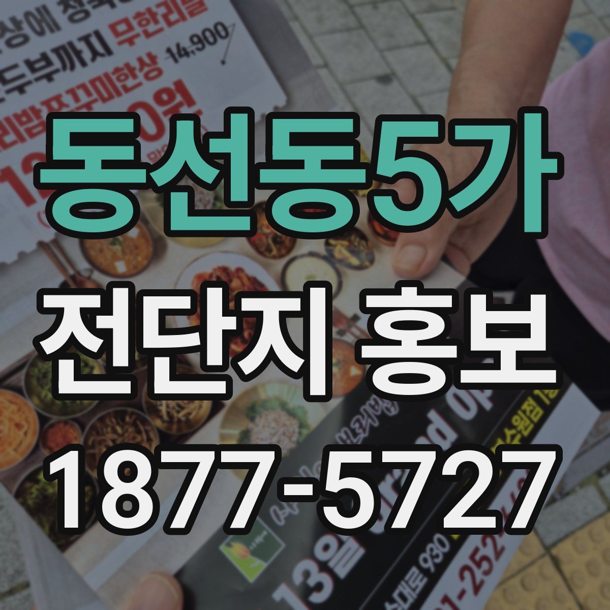 동선동5가 전단지 홍보