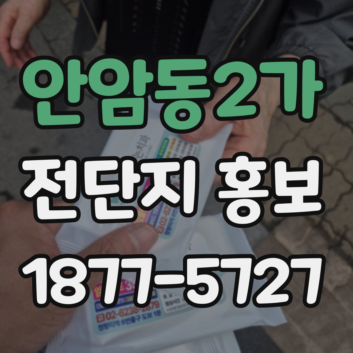 안암동2가 전단지 홍보