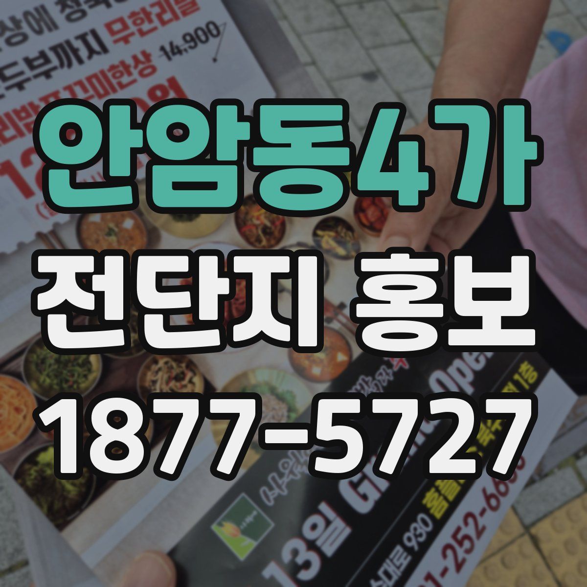 안암동4가 전단지 홍보
