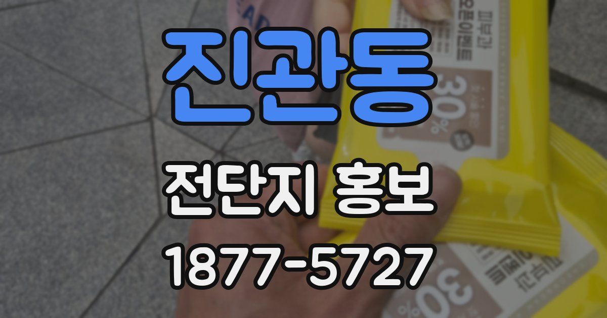 진관동 전단지 홍보