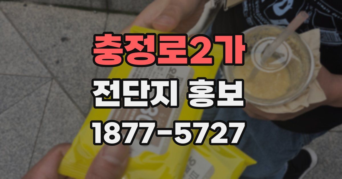 충정로2가 전단지 홍보