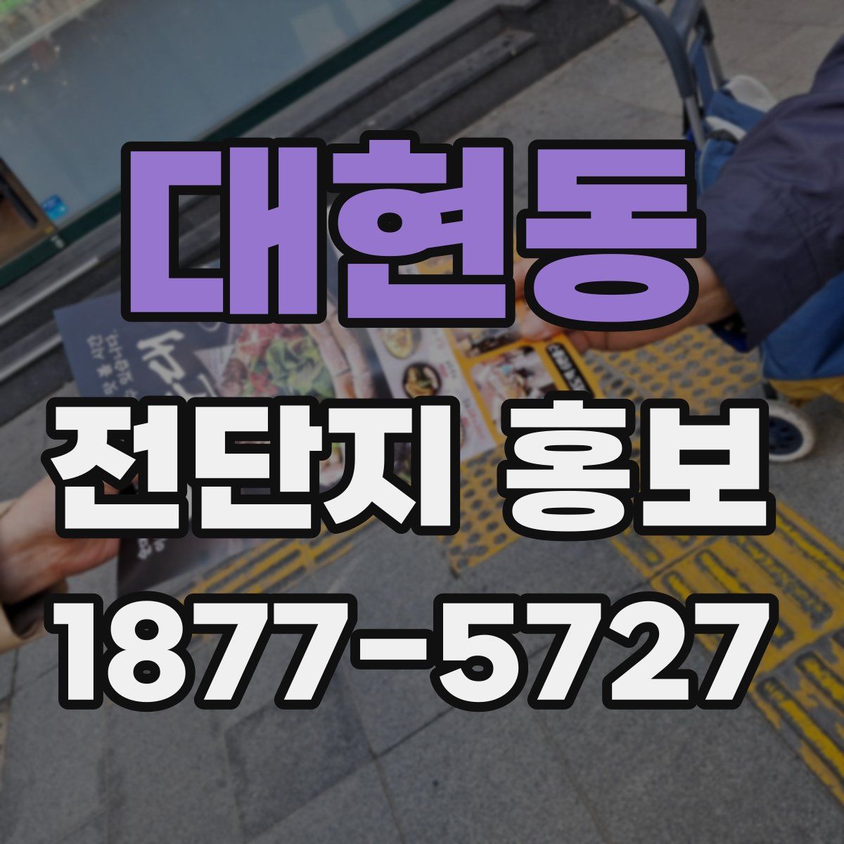 대현동 전단지 홍보