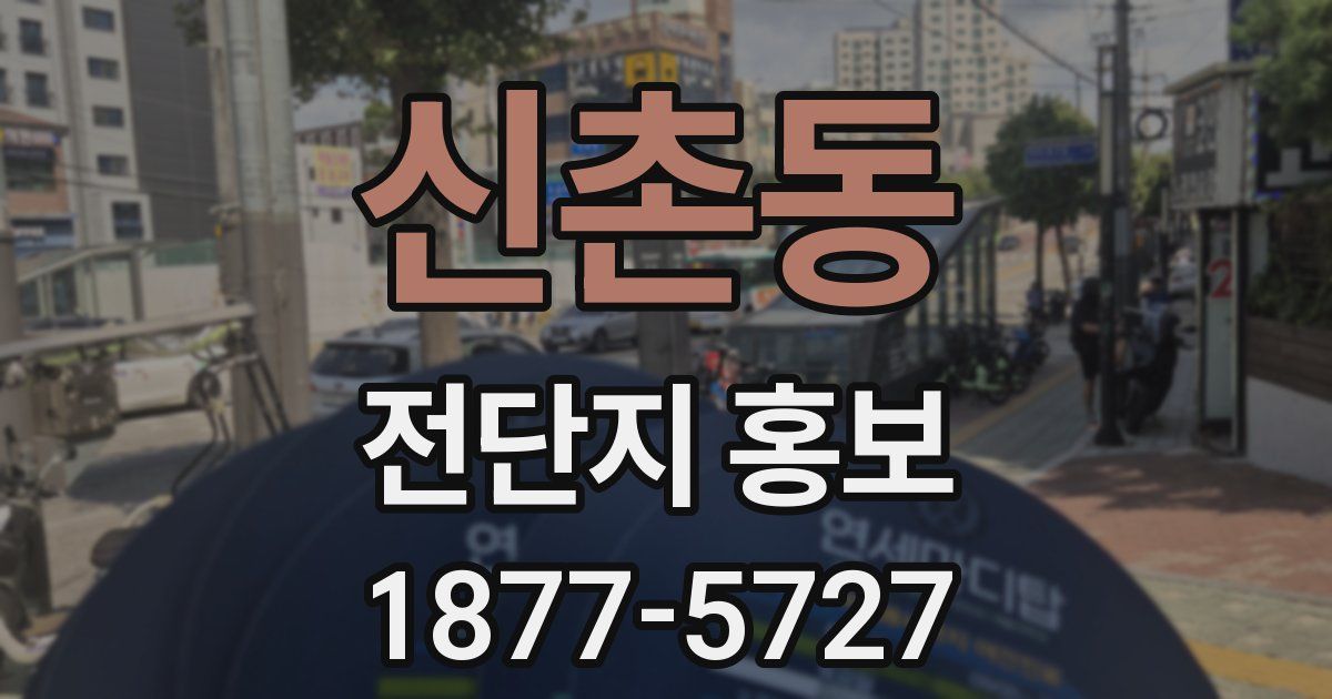 신촌동 전단지 홍보