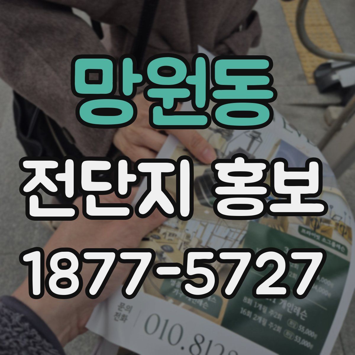 망원동 전단지 홍보
