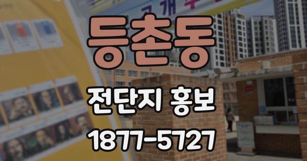 등촌동 전단지 홍보