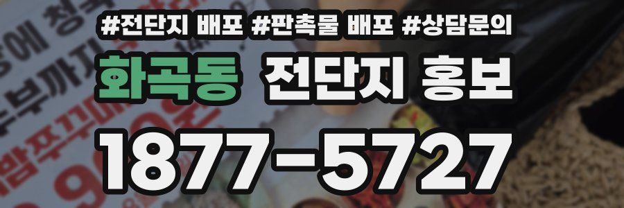 화곡동 전단지 홍보