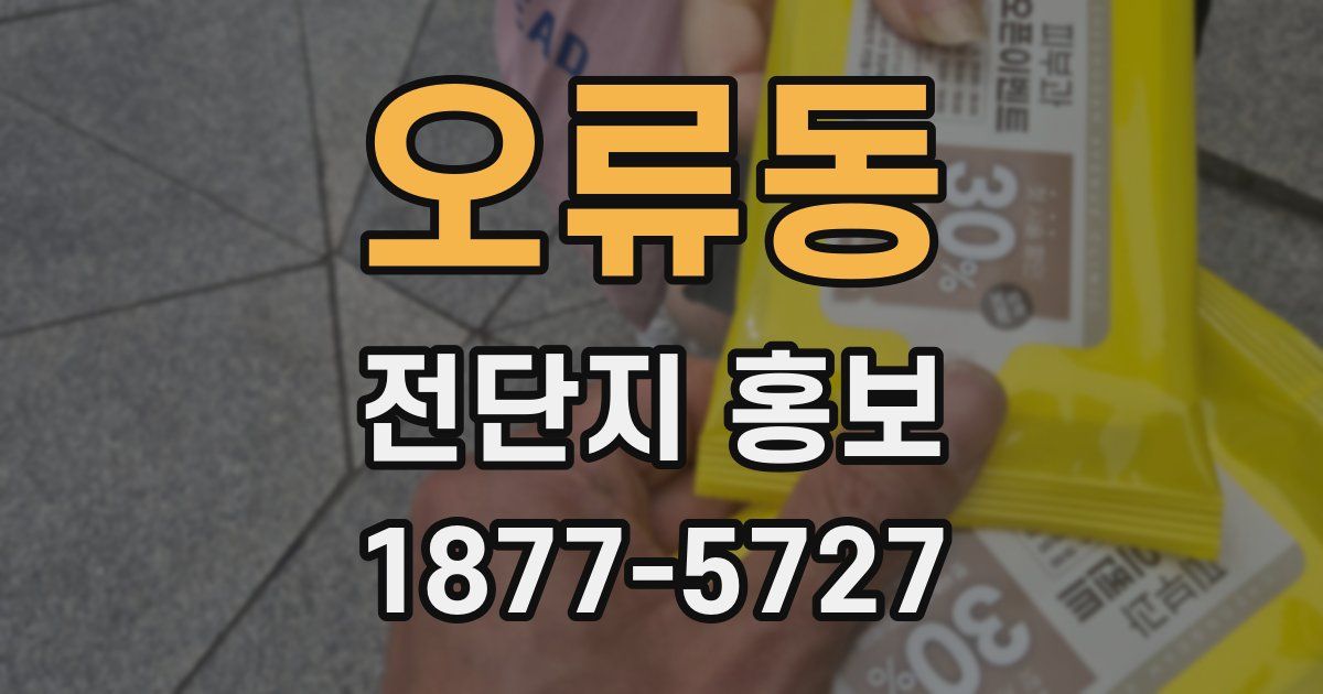 오류동 전단지 홍보
