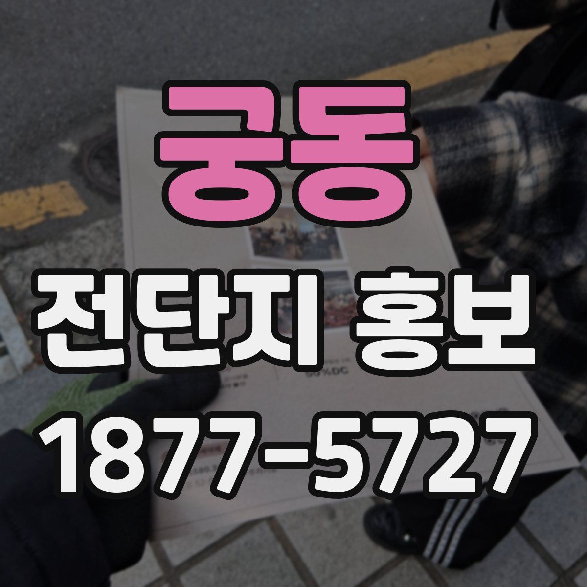 궁동 전단지 홍보