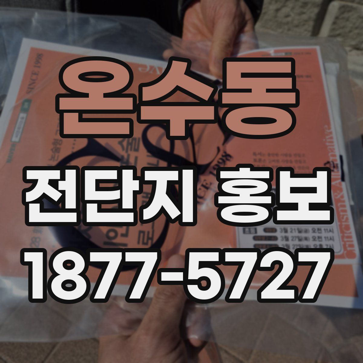 온수동 전단지 홍보