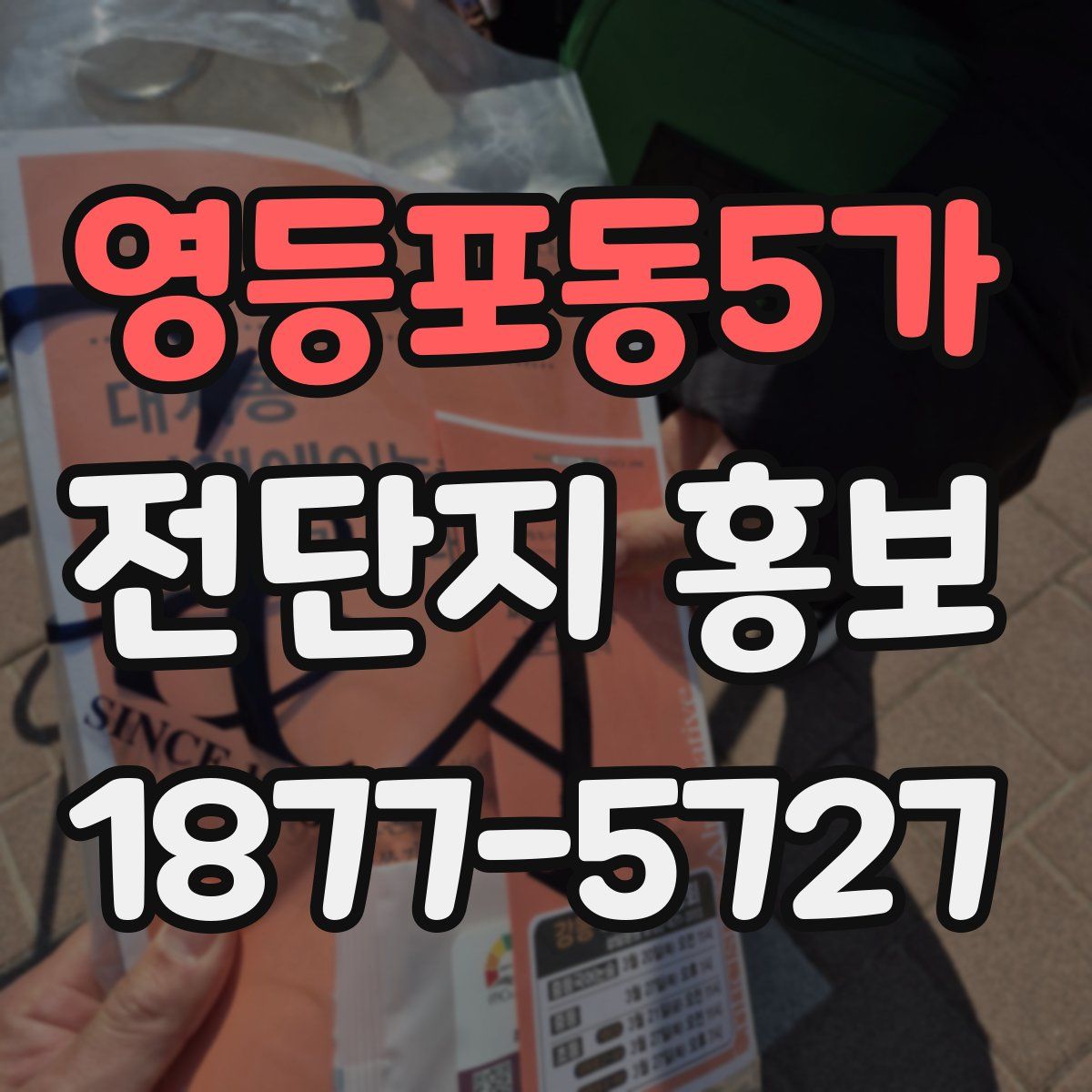 영등포동5가 전단지 홍보
