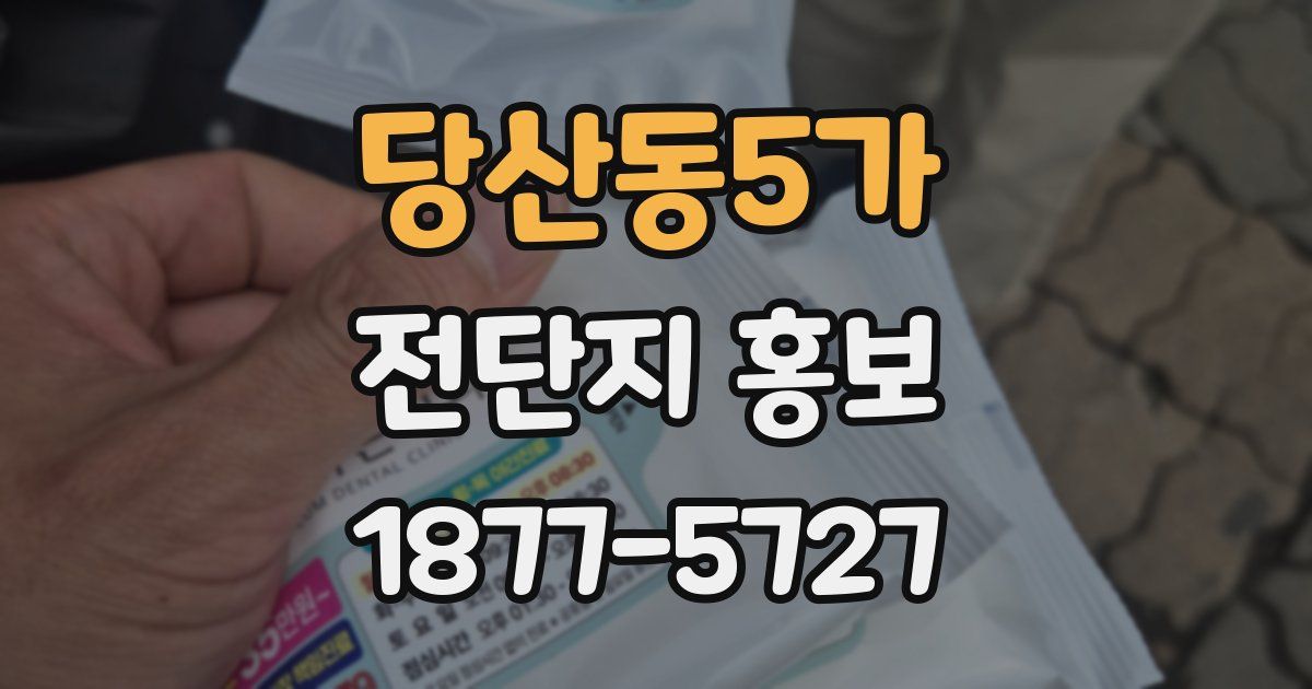 당산동5가 전단지 홍보