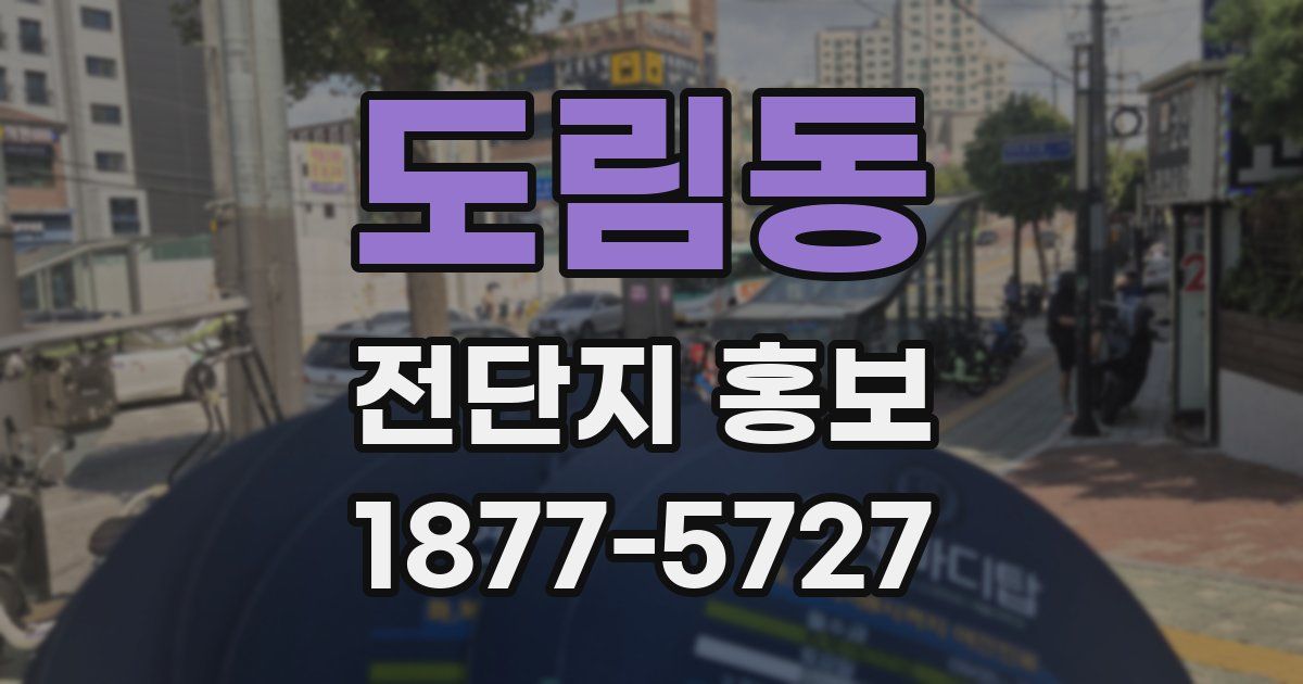 도림동 전단지 홍보