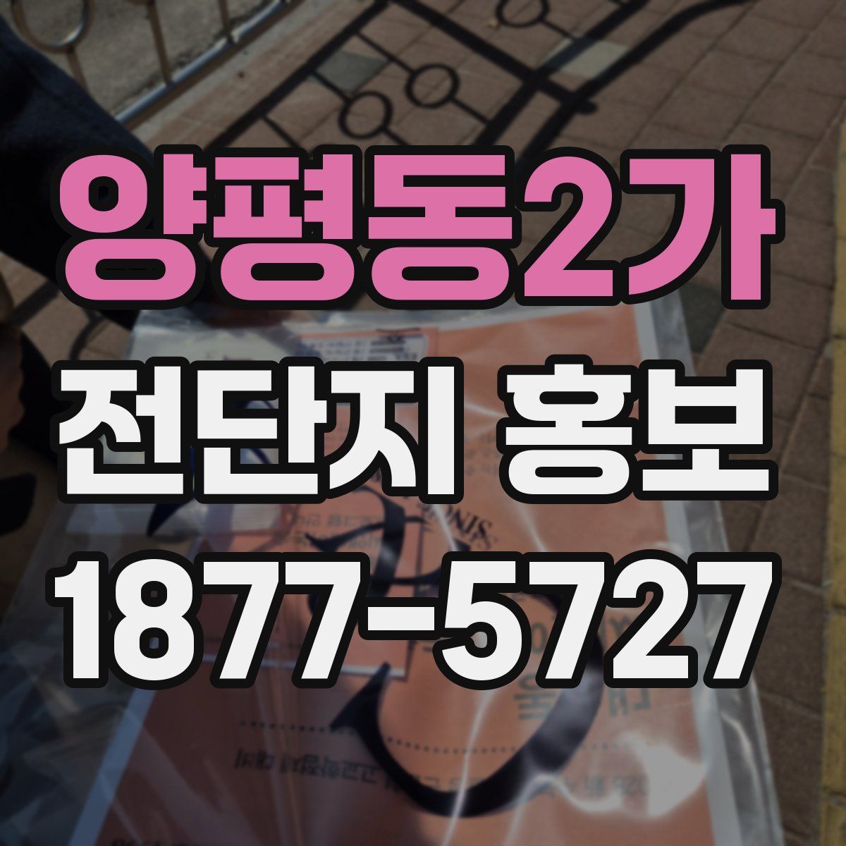 양평동2가 전단지 홍보