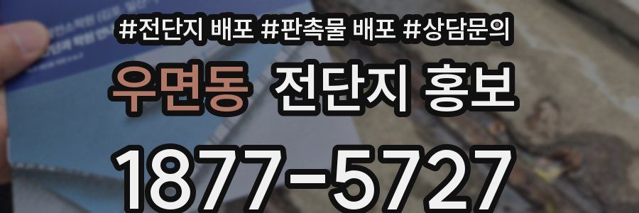 우면동 전단지 홍보