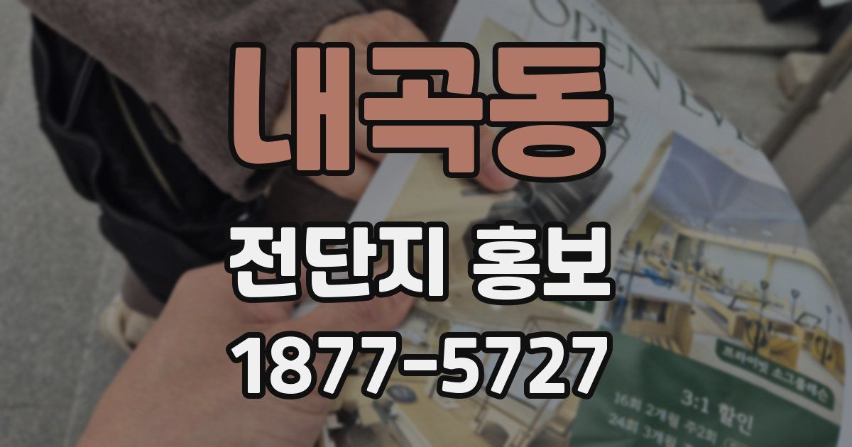 내곡동 전단지 홍보