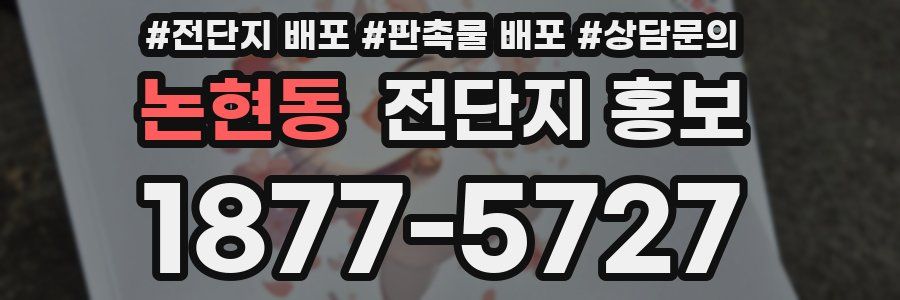 논현동 전단지 홍보