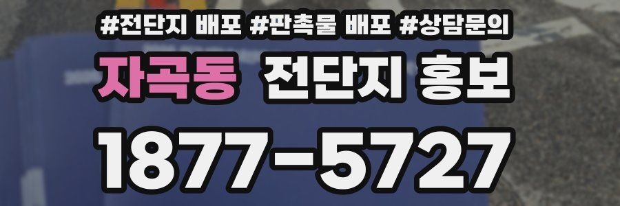 자곡동 전단지 홍보